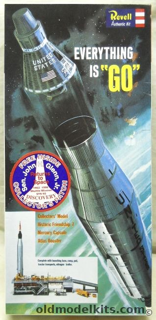 Revell 1/110 Everything is 'GO' - Atlas Booster - Friendship 7 Mercury Capsule with Full Launch Base, 85-1833 plastic model kit