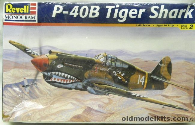 Revell 1/48 P-40B Tiger Shark - USAAF / RAF / Chinese Flying Tigers - (ex Monogram), 85-5209 plastic model kit
