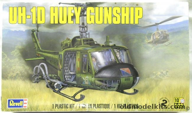 Revell 1/32 UH-1D Huey Gunship - US Army Vietnam Or Canada Armed Forces Rescue, 85-5536 plastic model kit