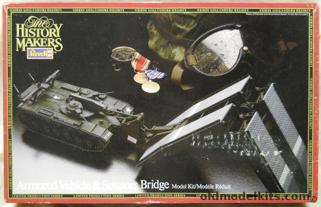 Revell 1/40 Armored Vehicle and Scissors Bridge - History Makers Issue, 8608 plastic model kit