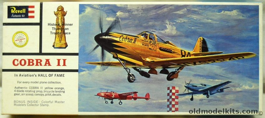 Revell 1/45 Cobra II P-39 Airacobra - Thompson Trophy Racing Aircraft - Master Modelers Issue, H144-98 plastic model kit
