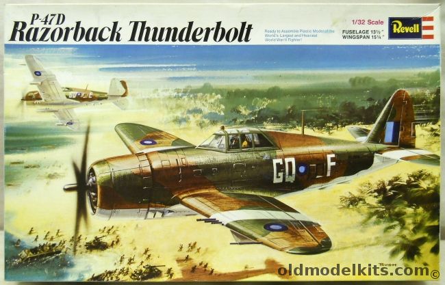 Revell 1/32 P-47D Razorback Thunderbolt - RAF South East Asia, H151 plastic model kit