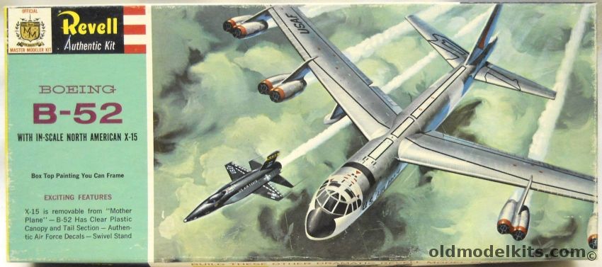 Revell 1/175 Boeing B-52 with X-15 - Master Modeler Issue With Stamp, H162-129 plastic model kit