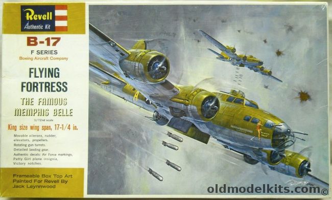 Revell 1/72 B-17F Flying Fortress Memphis Belle, H201-225 plastic model kit