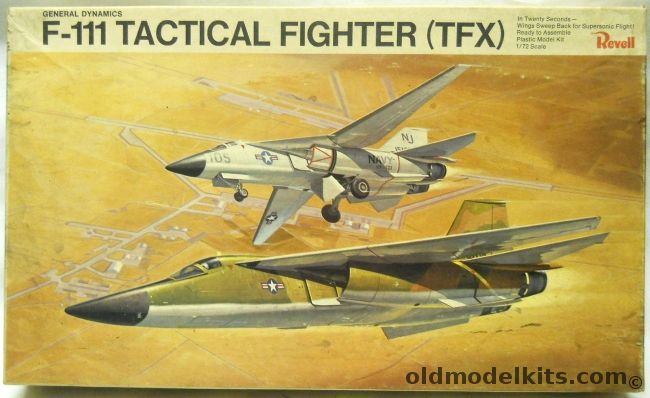 Revell 1/72 F-111B or F-111A TFX - Tactical Fighter Prototype, H208-200 plastic model kit
