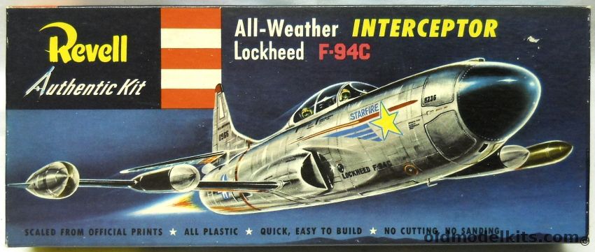Revell 1/56 F-94C Starfire Intereceptor  - Pre S Issue, H210-79 plastic model kit
