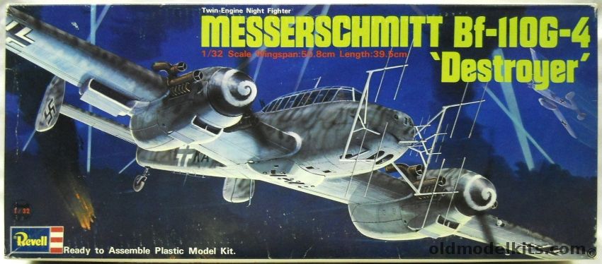 Revell 1/32 Messerschmitt Bf-110 G-4 Japan Issue - (Bf110G4), H250-2000 plastic model kit