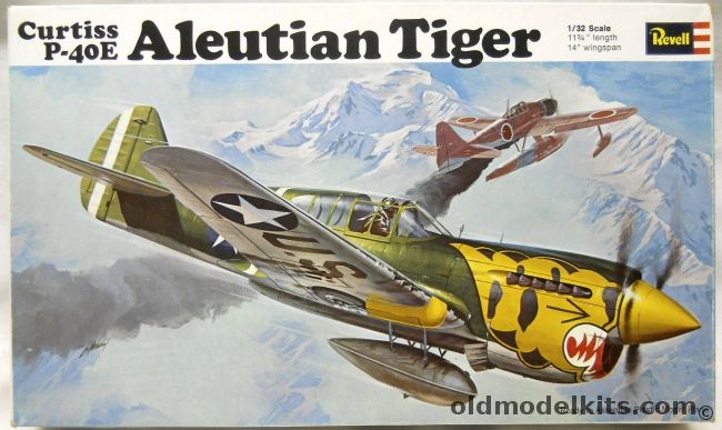 Revell 1/32 Curtiss P-40E Aleutian Tiger - Warhawk, H271 plastic model kit