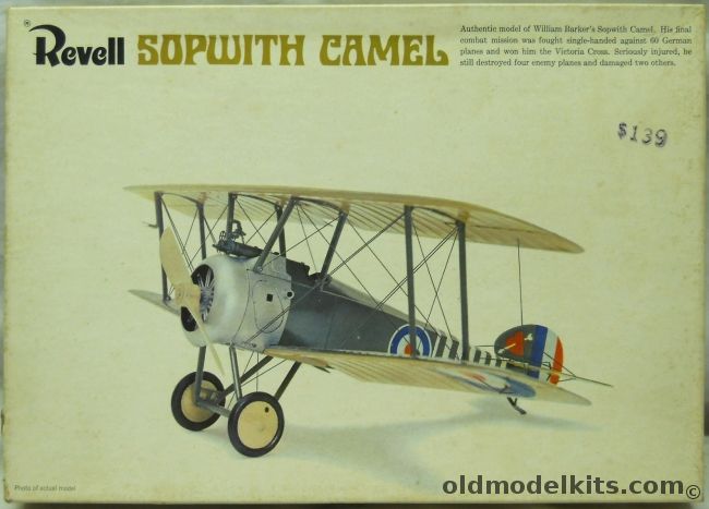 Revell 1/28 William Barker's Sopwith Camel, H291-200 plastic model kit