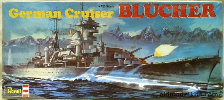 Revell 1/720 German Heavy Cruiser Blucher - (Hipper Class), H480 plastic model kit