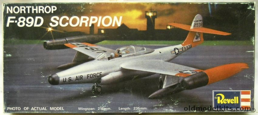 Revell 1/80 Northrop F-89D Scorpion, H126 plastic model kit