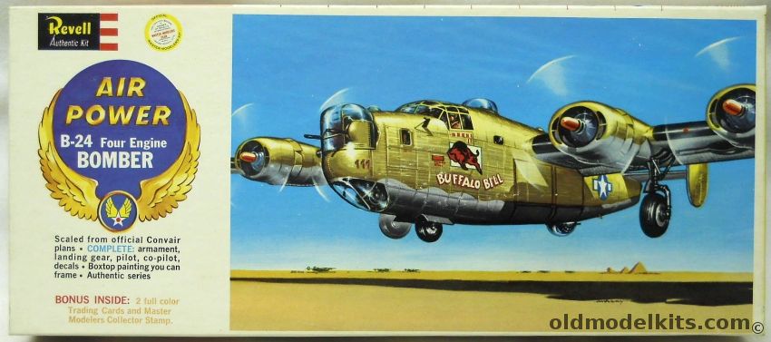 Revell 1/92 Consolidated B-24 Liberator Buffalo Bill - Air Power And Master Modelers Club Issue, H137-98 plastic model kit