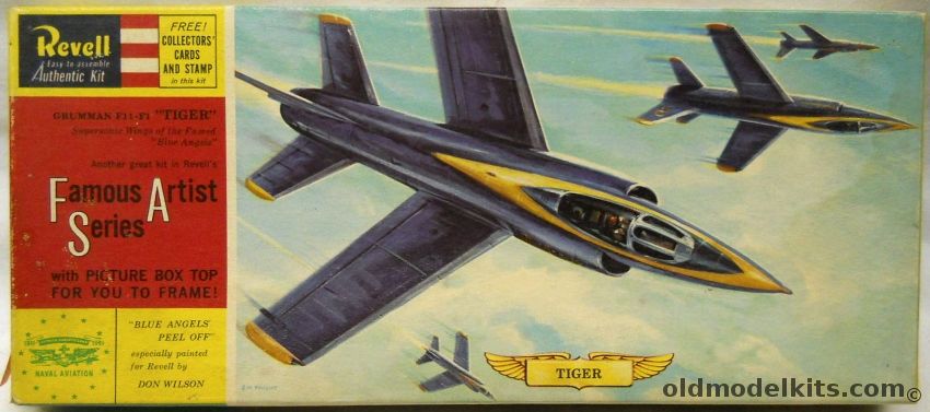 Revell 1/55 Grumman F11-F1 Tiger - Blue Angels Famous Artist Series - (F11F1), H169-98 plastic model kit