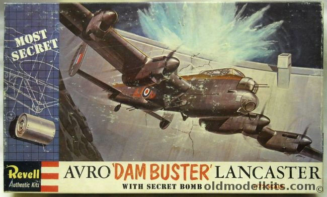 Revell 1/72 Avro Dam Buster Lancaster With Secret Bomb, H202-200 plastic model kit