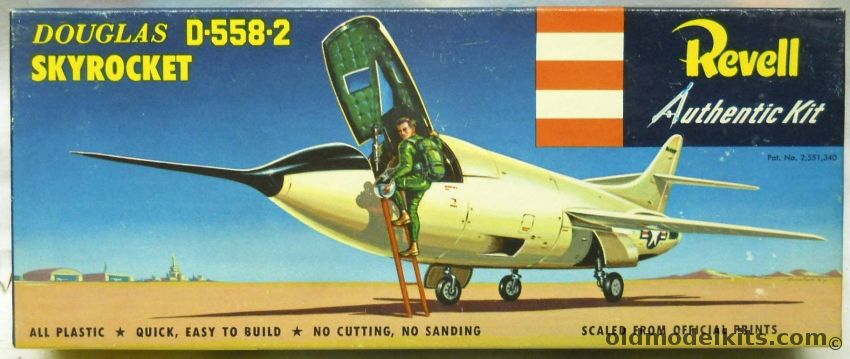 Revell 1/54 Douglas D-558-2 Skyrocket - Pre 'S' Issue - (D5582), H213-79 plastic model kit