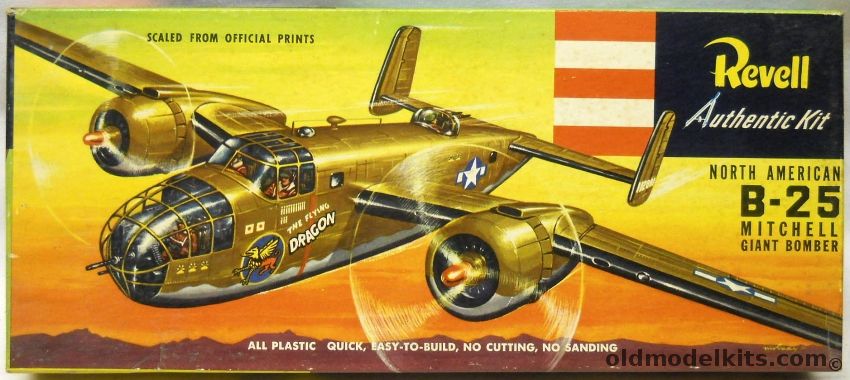 Revell 1/64 North American B-25 Mitchell - Pre-S Issue, H216-98 plastic model kit