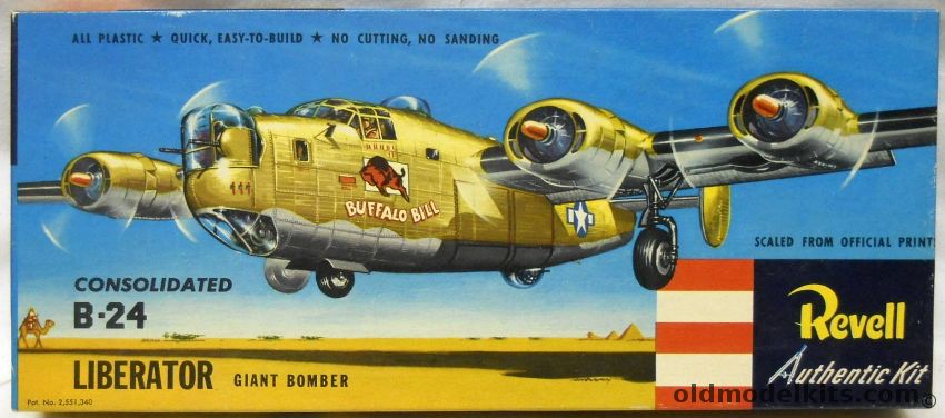 Revell 1/92 B-24 Liberator Giant Bomber Buffalo Bill - Pre 'S' Issue, H218-98 plastic model kit