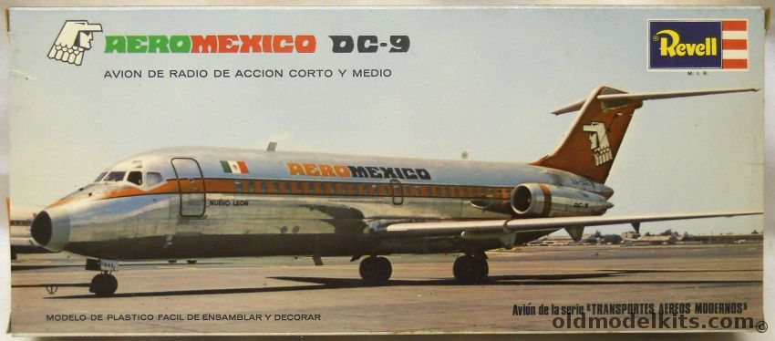 Revell 1/120 Douglas DC-9 AeroMexico - Lodela Issue, H246 plastic model kit