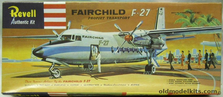 Revell 1/94 Fairchild F-27 Propjet Transport, H297 plastic model kit