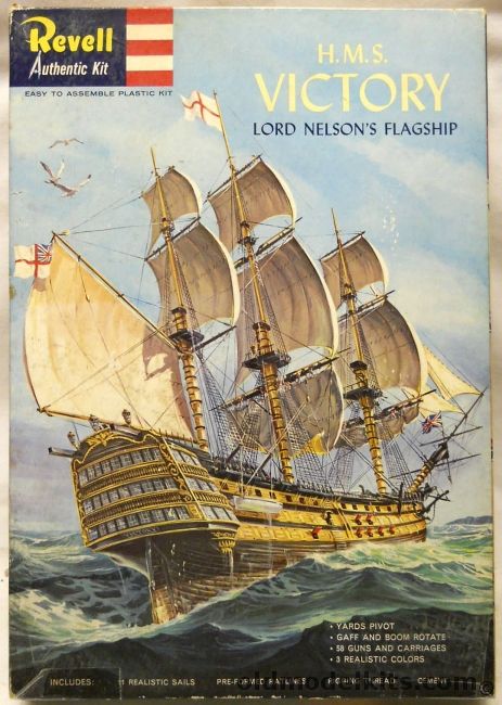 Revell HMS Victory With Revell S Glue - Lord Nelson's Flagship - S Issue, H363-298 plastic model kit