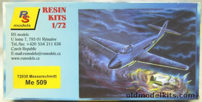 RS Models 1/72 Messerschmitt Me-509, 72038 plastic model kit