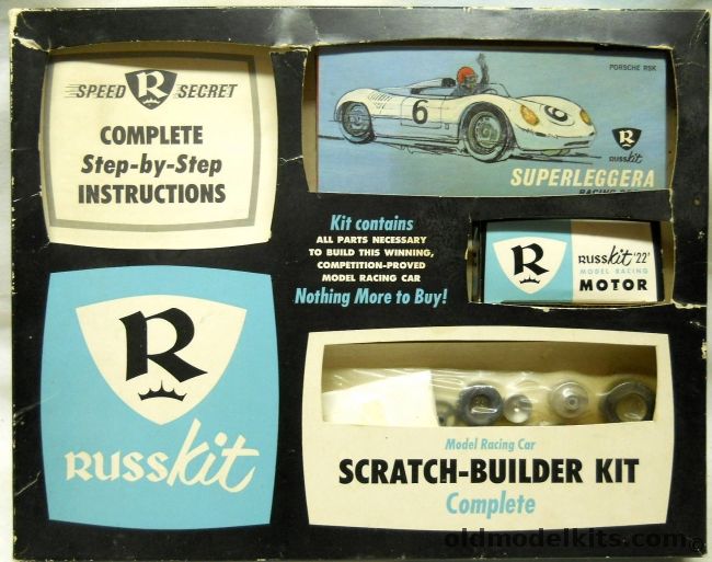 Russkit 1/24 Slot Car Porsche RSK Superleggera - Scratch Builder Issue, 1400-900 plastic model kit