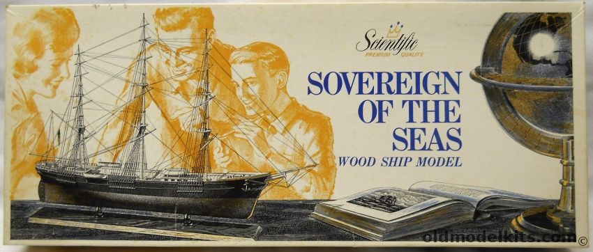 Scientific Sovereign of the Seas - 23.75 Inch Long Wooden Ship Model, 165-1695 plastic model kit