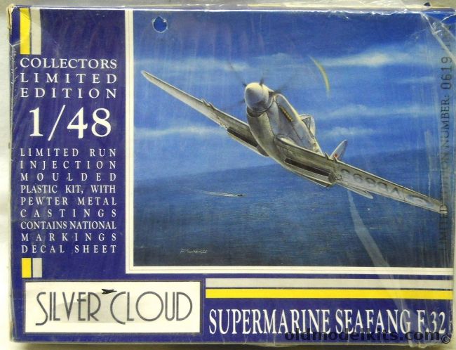 Silver Cloud 1/48 Supermarine Seafang F.32, PGS4802 plastic model kit