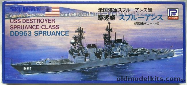 Skywave 1/700 USS Spruance DD-963 Destroyer - USS Fife / USS Fletcher, 51 plastic model kit