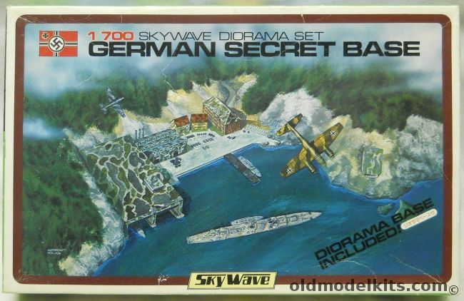 Skywave 1/700 German Secret Base Diorama Set, SW1000 plastic model kit