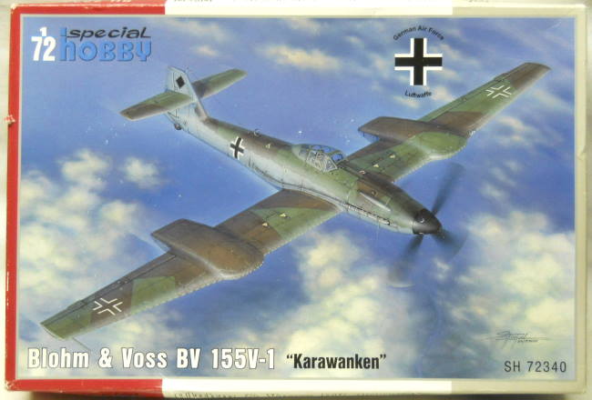 Special Hobby 1/72 Blohm Voss Bv-155 V-1 Karavanken - (Bv155V-1), SH72340 plastic model kit