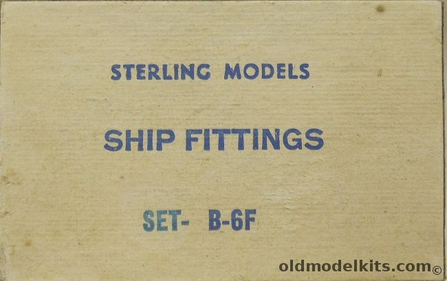 Sterling Optional Fittings Set For B-6 Chris Craft Super Deluxe Enclosed Cruiser, B-6F plastic model kit