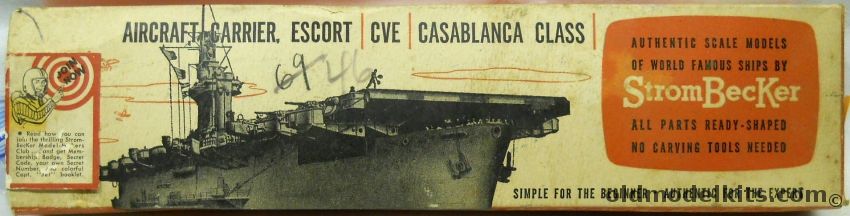 StromBecker USS Gambier Bay CVE Escort Aircraft Carrier - (Casablanca Class), C18 plastic model kit