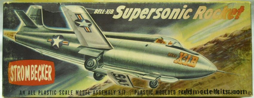 Strombecker 1/48 Bell X-1B Supersonic Rocket, D30 plastic model kit