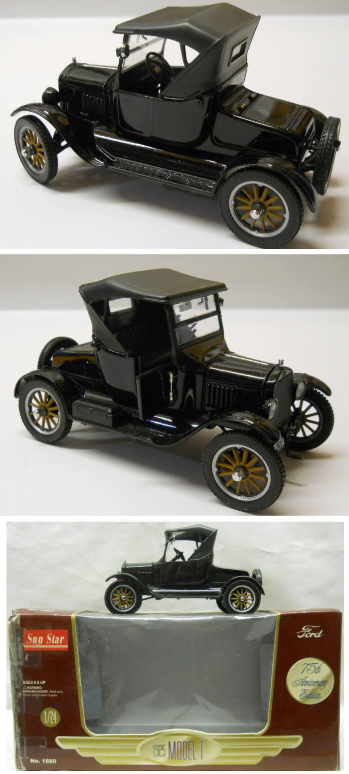 Sun Star 1/24 1925 Ford Model T - 75th Anniversary Edition, 1880 plastic model kit