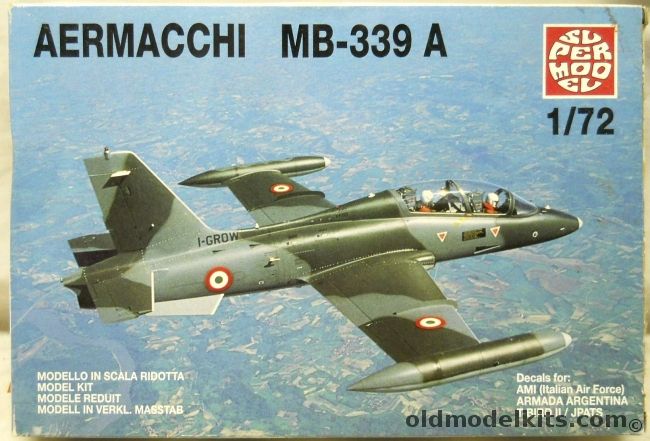 Supermodel 1/72 TWO Aermacchi MB-339A - Italian Air Force / Argentina Naval Air Force 1982 / (MB339), 10-018 plastic model kit