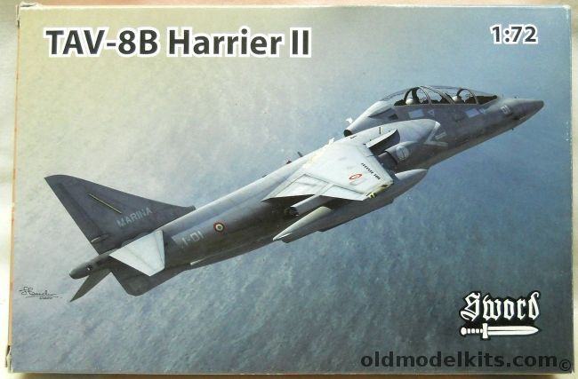 Sword 1/72 TAV-8B Harrier II - USMC VMAT-203 Cherry Point / Gruppo Aerei Imbarcati Marina Militare Italy / Matador II Armada Espaniolia Spain, SW72100 plastic model kit