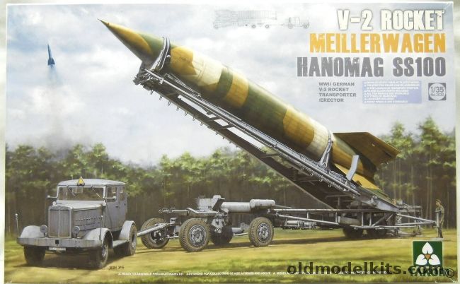 Takom 1/35 V-2 Rocket And Meillerwagen Hanomag SS100, 2030 plastic model kit