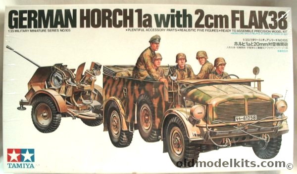 Tamiya 1/35 German Horch 1a with 2cm Flak38, 35105 plastic model kit