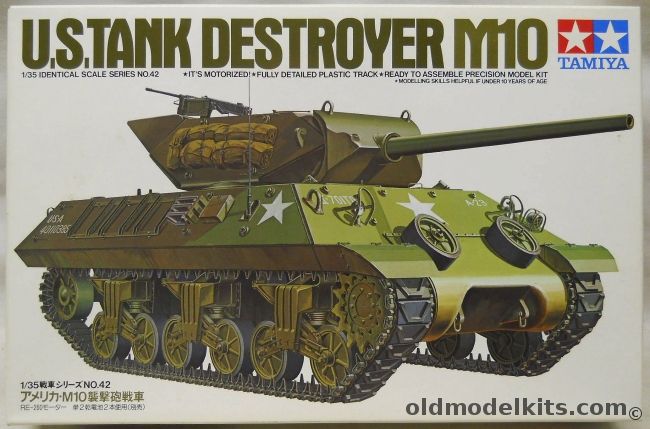 Tamiya 1/35 M10 Tank Destroyer Motorized, 30042 plastic model kit