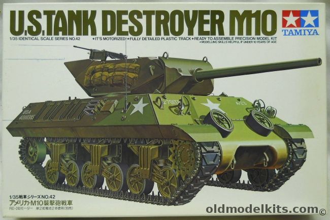 Tamiya 1/35 M10 Tank Destroyer Motorized, 3042 plastic model kit