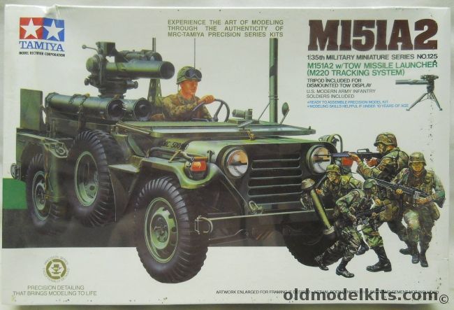 Tamiya 1/35 Ford M151A2 TOW MIssile, 35125A plastic model kit