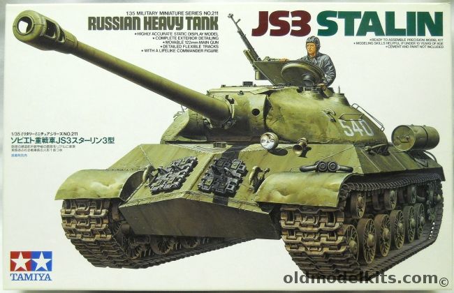 Tamiya 1/35 JS3 Stalin - Russian Heavy Tank, 35211 plastic model kit