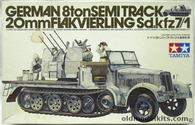 Tamiya 1/35 20mm Flakvierling 8 ton Semitrack Sd.Kfz 7/1, MM150 plastic model kit