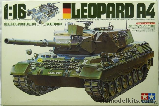 Tamiya 1/16 Leopard A4 - Motorized For Remote Control, RT1602 plastic model kit