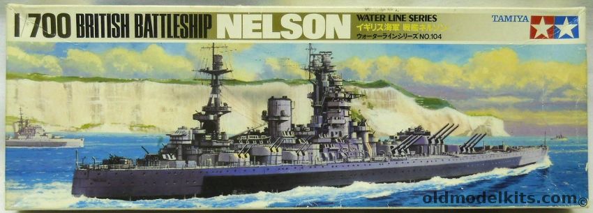 Tamiya 1/700 HMS Nelson Battleship, WLB104 plastic model kit