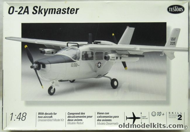 Testors 1/48 Cessna O-2A/B Skymaster - US Navy or Air Force, 514 plastic model kit