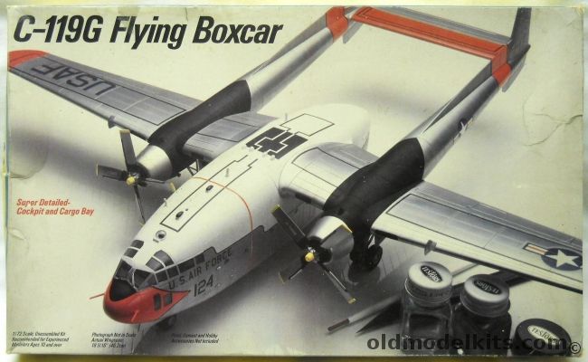 Testors 1/72 C-119G Flying Boxcar - USAF or Nationalist Chinese Taiwan, 675 plastic model kit