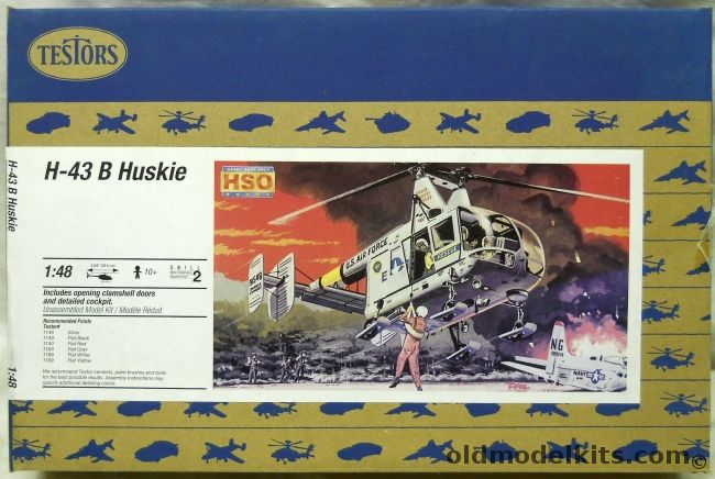 Testors 1/32 H-43B Huskie - (ex Hawk), 7206 plastic model kit