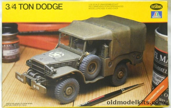 Testors 1/35 Dodge WC 3/4 Ton Truck, 775 plastic model kit